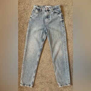 Zara Women's Straight-Leg Jeans - Light Blue